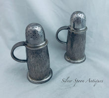 Load image into Gallery viewer, Pair of English textured silver shakers, Roger John Squires, London, 2002