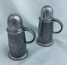 Load image into Gallery viewer, Pair of English textured silver shakers, Roger John Squires, London, 2002