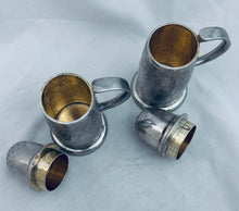 Load image into Gallery viewer, Pair of English textured silver shakers, Roger John Squires, London, 2002