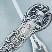 Load image into Gallery viewer, Pair of Scottish Queen's pattern sauce ladles, Glasgow, Muirhead &amp; Arthur, 1844