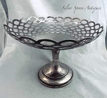 Load image into Gallery viewer, English sterling silver pierced tazza, Zimmerman, Birmingham, 1912