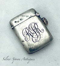 Load image into Gallery viewer, Small English Sterling Vesta, Birmingham, 1913