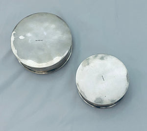 Two Chinese Silver Trinket Boxes, Siu Kee, Hong Kong, 1900s