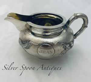 Chinese Silver Milk Jug, Zeesung, Shanghai, 1920s