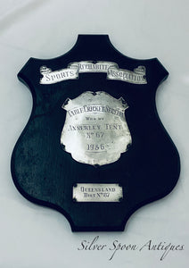 Queensland Trophy Plaque, Rachabite Sports Association, 1936