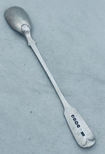 Load image into Gallery viewer, English sterling long handled mustard spoon, A B Savory &amp; Sons, London, 1860