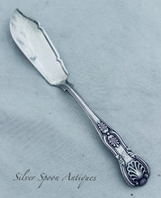 Load image into Gallery viewer, English silver Kings pattern butter knife, Chawner and Co, London, 1868
