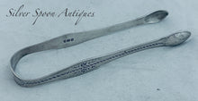 Load image into Gallery viewer, English Sterling Bright-Cut Sugar Tongs, P &amp; A Bateman, London, 1794