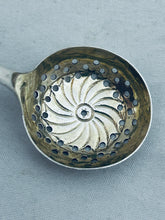 Load image into Gallery viewer, Georgian Sterling Sifter Spoon, Alice &amp; George Burrows, London, 1813