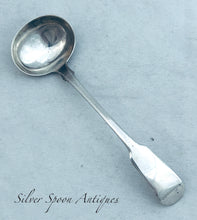 Load image into Gallery viewer, Small Victorian Sterling Fiddle pattern ladle, John Stone, Exeter, 1849