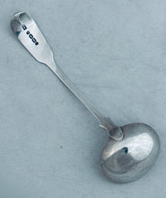 Load image into Gallery viewer, Small Victorian Sterling Fiddle pattern ladle, John Stone, Exeter, 1849