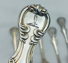 Load image into Gallery viewer, Set of 6 English Sterling Table Forks - Victoria Pattern, London, 1838