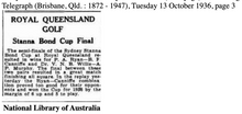 Load image into Gallery viewer, Australian Queensland Made Sterling Golf Trophy, FJ Mole, Brisbane, 1930s