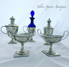 Load image into Gallery viewer, Danish Silver Five piece Condiment Set, 1902-1904