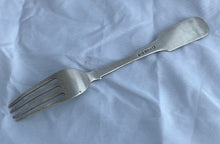 Load image into Gallery viewer, Rare Indian Colonial Silver Fork, Mathies &amp; Barron, Bombay, 1828-1833