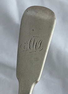 Scottish Provincial Silver Dessert Spoon, Inverness, 1813-1857