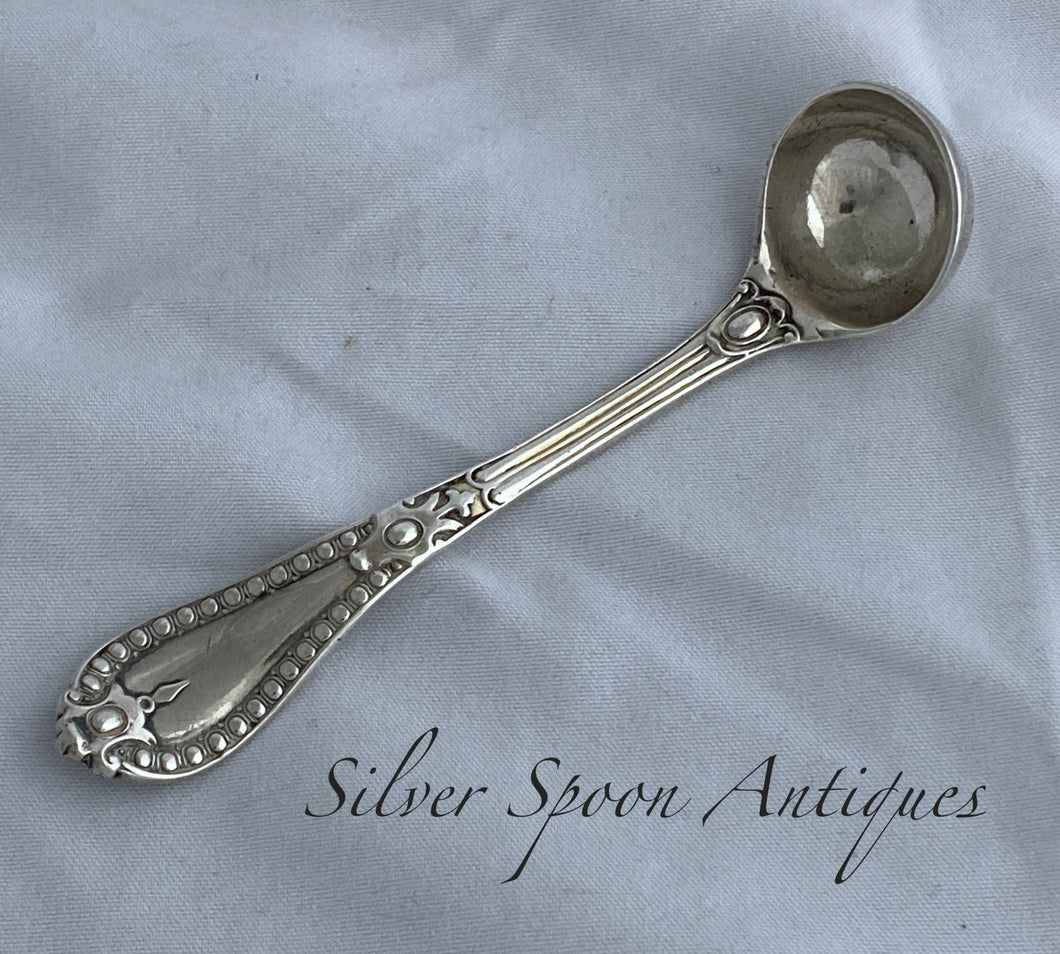 Small English sterling ladle, 'Grecian' pattern, London, 1854