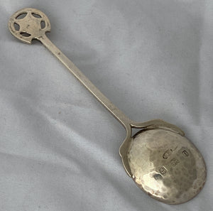 English Arts & Crafts Sterling Spoon, AE Jones, 1913