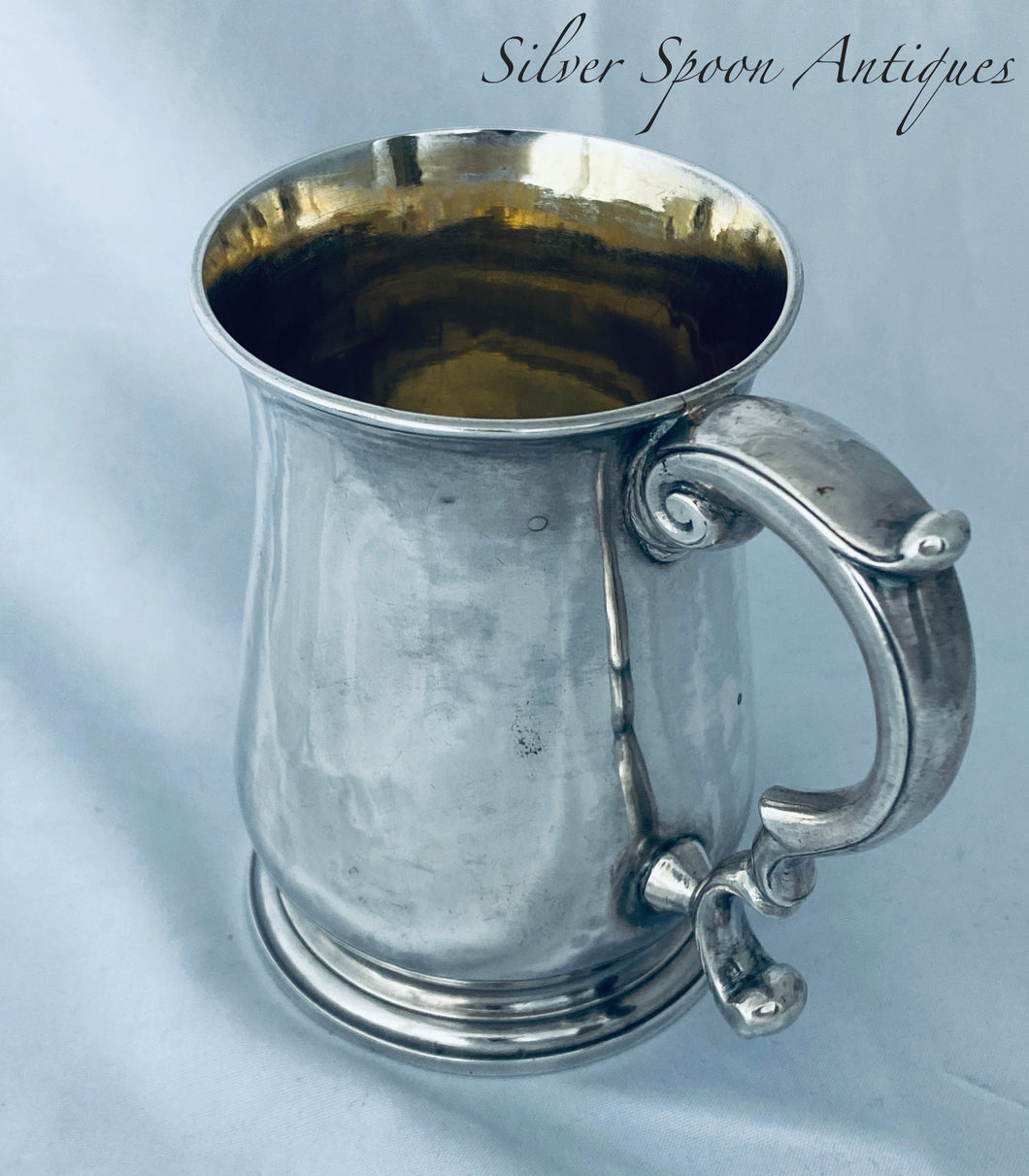 West Country George II Half-pint mug, William Parry, Plymouth, 1749