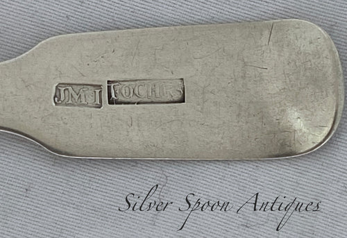 EXTREMELY RARE Socttish Provincial Sugar Spoon, James McIver, Fochabers