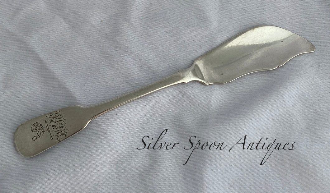 Cape Silver Butter Knife, Lawrence Twentyman, 1830s