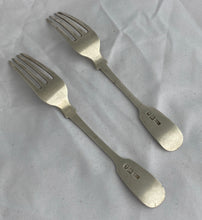 Load image into Gallery viewer, Pair of Cape Dessert Forks, Johannes Lotter, 1840s