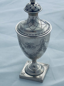 Danish Silver Five piece Condiment Set, 1902-1904