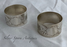 Load image into Gallery viewer, Pair of Colonial Silver New Zealand Serviette Rings, Coates &amp; Co