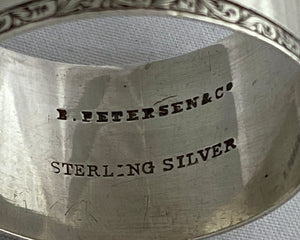 Colonial Silver New Zealand Serviette Ring, Petersen, Christchurch