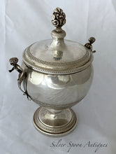 Load image into Gallery viewer, Modern Italian silver lidded bowl - Mermaids