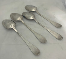 Load image into Gallery viewer, Set of 4 American Coin Silver Tablespoons, Lincoln &amp; Foss, Boston, MA, 1848-1857