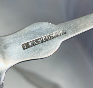 Pair of Nantucket Table Spoons, James Easton, 1828-1830