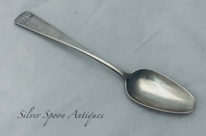 Bermudan silver tablespoon, George Hutchings, c.1830s
