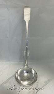 EXTREMELY RARE Scottish Provincial Soup Ladle, FORRES, John and Patrick Riach