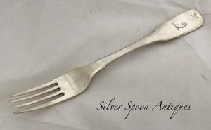 Extremely Rare Colonial Australian Table Fork, Robert BROAD, 1830s-40s