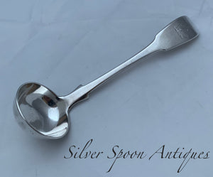 Rare Australian Colonial Silver Ladle. J. MCLEAN, Sydney, circa 1860