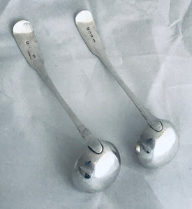 Rare Pair of Scottish Provincial Cream Ladles, RICHARDSON Colin & LINDSAY John, St. Andrews, 1830-1860