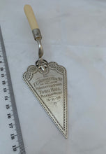 Load image into Gallery viewer, Small New Zealand Presentation Trowel, G &amp; T Young Ltd, 1920s