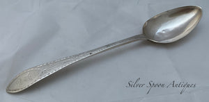 Irish Provincial Bright-cut Tablespoon, William Fitzgerald, LIMERICK, 1790s