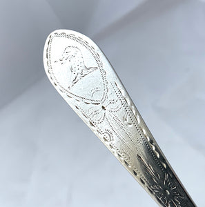 Irish Provincial Bright-cut Tablespoon, William Fitzgerald, LIMERICK, 1790s