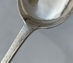 Irish Provincial Bright-cut Tablespoon, William Fitzgerald, LIMERICK, 1790s