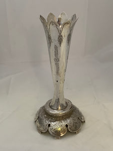 Colonial Australian Sterling Silver Vase, HAMMERTON, Geelong, 1880s