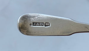 Canadian Salt Spoon, JA DWIGHT, Montreal, 1818-1847