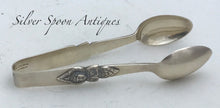 Load image into Gallery viewer, Vintage Thai Sterling Sugar Tongs decorated with Buddhas