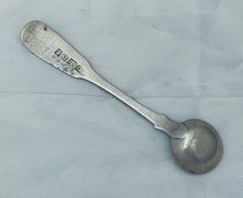 Load image into Gallery viewer, Rare Australian Colonial Silver Salt spoon, Alexander DICK, 1830s