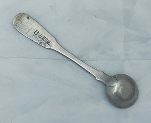 Rare Australian Colonial Silver Salt spoon, Alexander DICK, 1830s