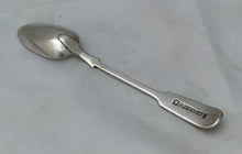 Load image into Gallery viewer, Colonial Fiddle Pattern Teaspoon, Charles Catton, Gibraltar, c.1830-45.
